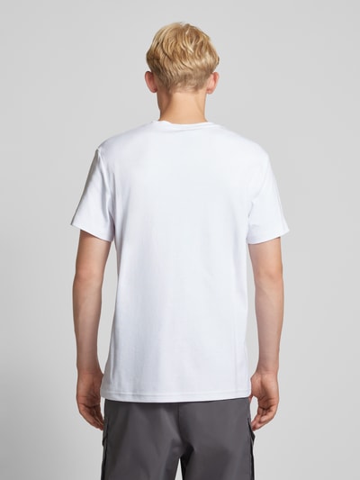 G-Star Raw T-Shirt mit geripptem Rundhalsausschnitt Weiss 5