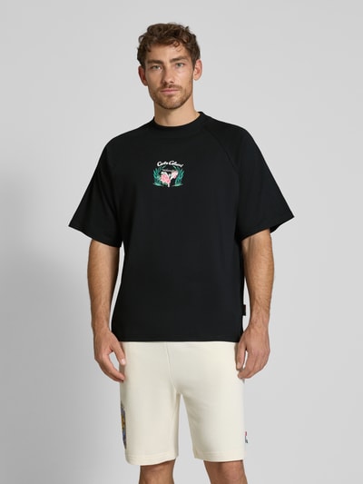 CARLO COLUCCI Oversized T-Shirt mit Label-Print Black 4