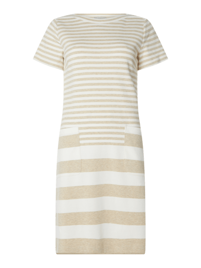 BETTY & CO GREY Kleid mit Streifenmuster  Sand 1