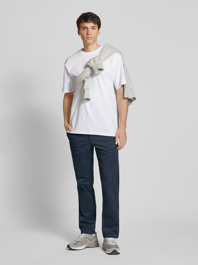 Calvin Klein Jeans Slim Fit Chino mit Eingrifftaschen Dunkelblau 1