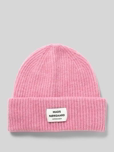 MADS NØRGAARD Beanie aus Schurwoll-Mix Modell 'Tosca Anju' Pink 1