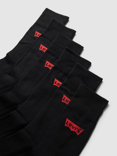 Levi's® Socken mit Label-Print im 6er-Pack Black 2