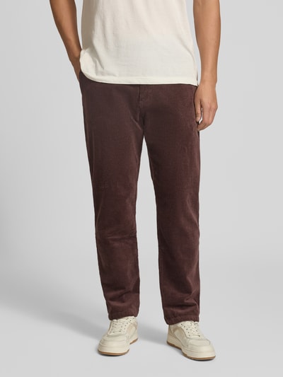 s.Oliver RED LABEL Regular Fit Cordhose mit Tunnelzugbund Schoko 4