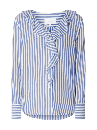 Opus Bluse mit Streifenmuster  Marineblau 2