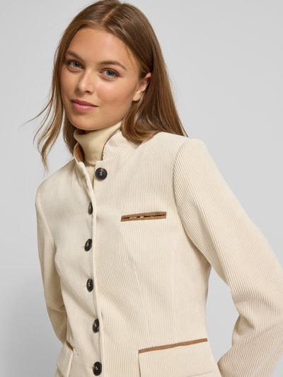 White Label Blazer mit Strukturmuster Sand 3
