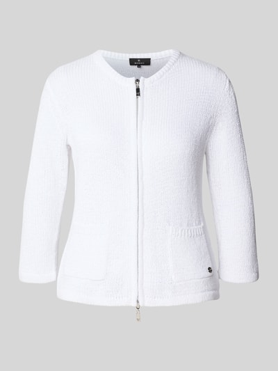 monari Cardigan mit Zweiwege-Reißverschluss Offwhite 2