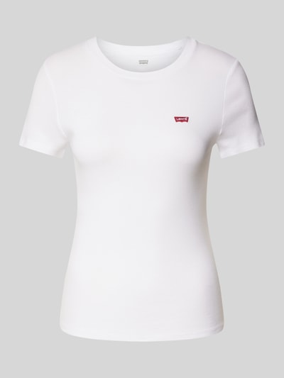 Levi's® T-shirt met labelstitching Wit - 2