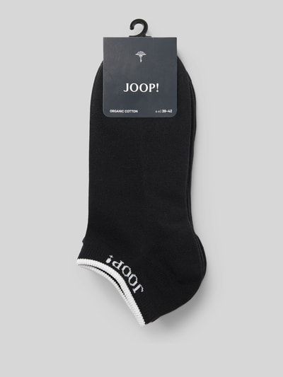 JOOP! Collection Sneakersokken met labeldetail in een set van 4 paar Zwart - 3
