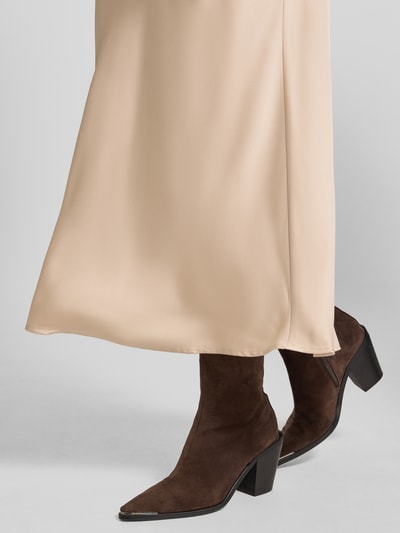 Vila Maxirok met elastische band, model 'VIELLETTE' Beige - 3