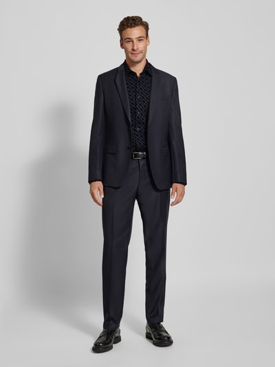 BOSS Slim Fit Business-Hemd mit Kentkragen Modell 'Hank' Black 1