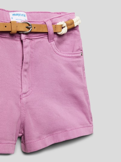 Mayoral Jeansshorts mit Gürtel Purple 2