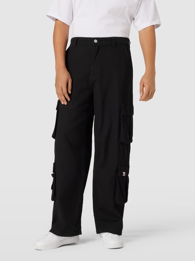 REVIEW Spodnie cargo o kroju baggy fit Czarny 4