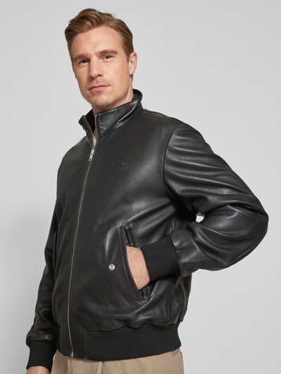 Marc O'Polo Regular Fit Lederjacke aus softem Lammleder Black 3