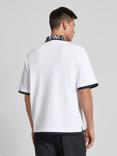 Versace Jeans Couture Poloshirt mit Label-Print Weiss 5