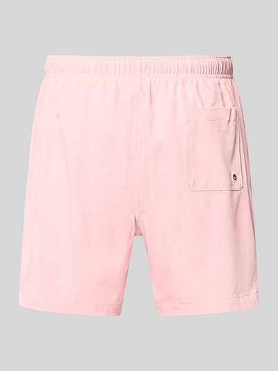 Produktfoto, Badehose mit elastischem Bund und Tunnelzug von MCNEAL, hellrosa, Material-Mix mit Stretch-Anteil, Regular-Fit, glatte Textur