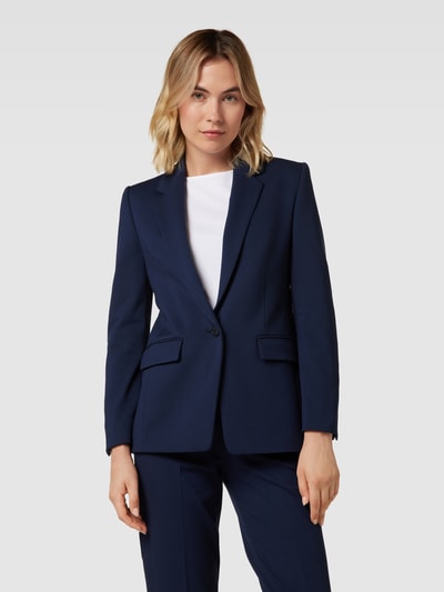 Drykorn Blazer met reverskraag, model 'ATLIN' Marineblauw - 4