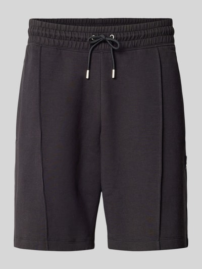 HUGO Szorty dresowe z mieszanki bawełny w kroju regular fit model 'DIMACSHORT' Czarny 2