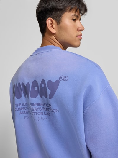 ANOTHER COTTON LAB Relaxed Fit Sweatshirt aus Baumwoll-Mix Modell 'Sunday' Flieder 3