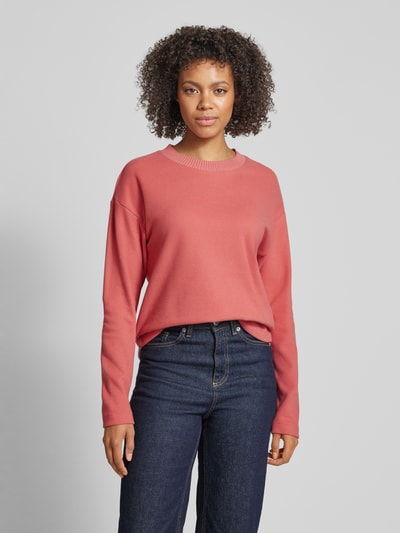 s.Oliver RED LABEL Bluza o kroju relaxed fit ze szczotkowaną powierzchnią Różowawy 4