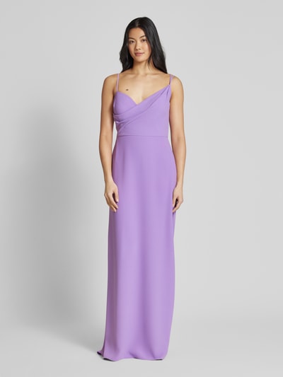 Vera Wang Bride Abendkleid in Wickel-Optik Modell 'BORDEUX' Violett 4