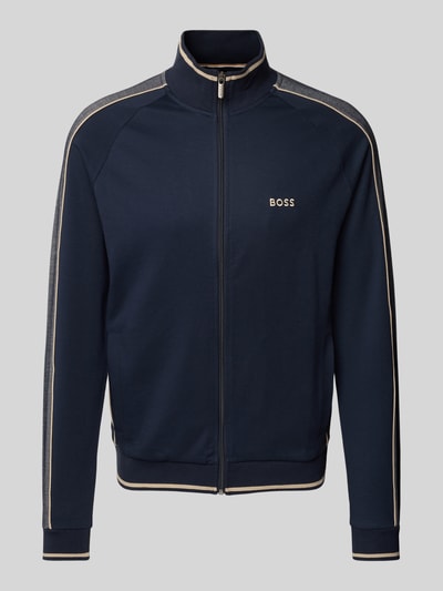 BOSS Sweatjacke mit Stehkragen Marine 2