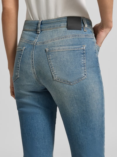 Marc Cain High Waist Slim Fit Jeans mit Label-Patch Jeansblau 3