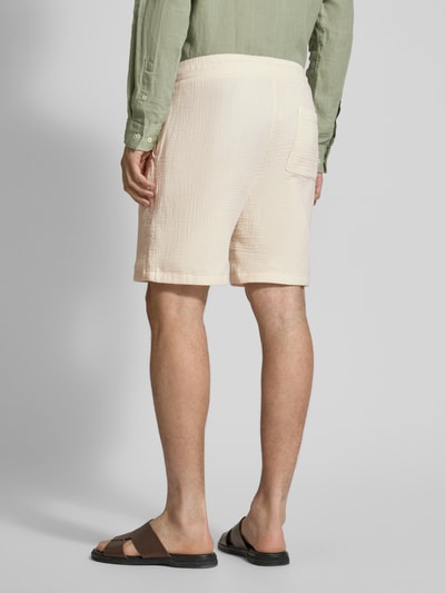 JAKE*S STUDIO MEN Szorty o kroju regular fit z elastycznym pasem Złamany biały 5