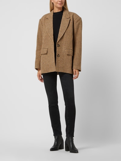 Stella Nova Boyfriend Fit Blazer mit Woll-Anteil Modell 'Louanna'  Camel 1