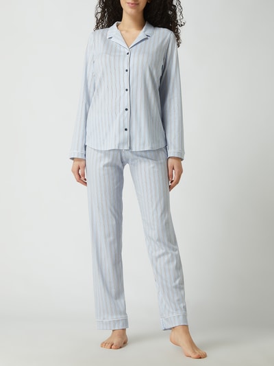 Calida Modern Fit Pyjama aus Baumwolle Modell 'Sweet Dreams' Blau 1
