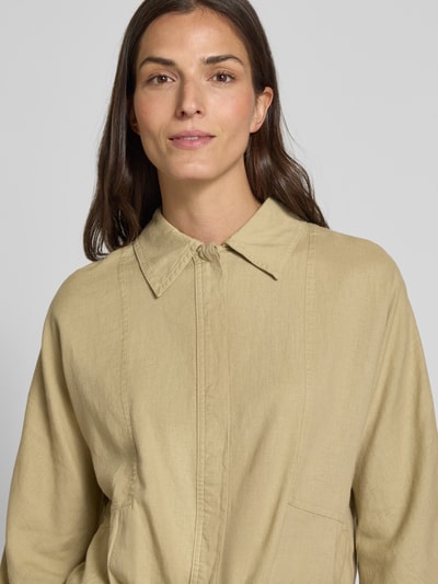 s.Oliver RED LABEL Cropped Bluse aus Leinen-Viskose-Mix Sand 3
