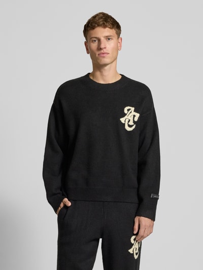 ANOTHER COTTON LAB Strickpullover mit Label-Detail Black 4