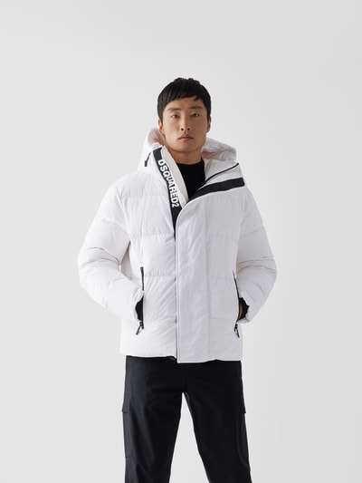 Dsquared2 Daunenjacke mit Kapuze Weiß 4