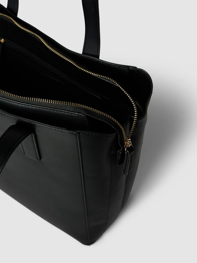 VALENTINO BAGS Handtas met labeldetail in metallic Zwart - 3