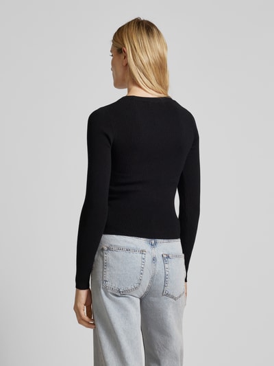 Vero Moda Gebreide pullover met ronde hals Zwart - 5