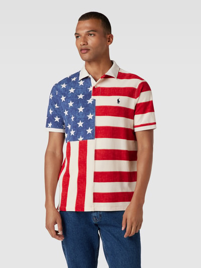 Polo Ralph Lauren Poloshirt met all-over motief Rood - 4