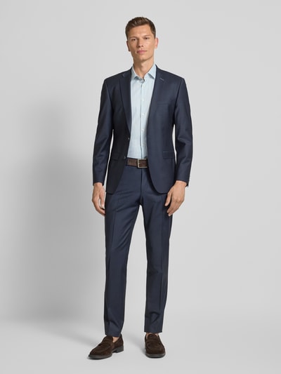 Jake*s Slim Fit Kurzarmhemd mit Kentkragen Hellgruen 1