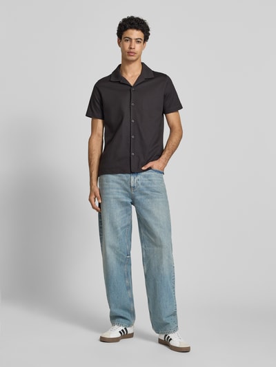 Marc O'Polo DENIM Koszula casualowa o pudełkowym kroju z czystej bawełny Grafitowy 1