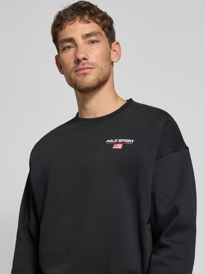 Polo Ralph Lauren Sweatshirt mit Label-Stitching Black 3