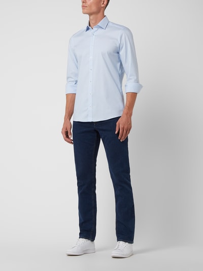 OLYMP Level Five Slim fit zakelijk overhemd met stretch  Bleu - 1