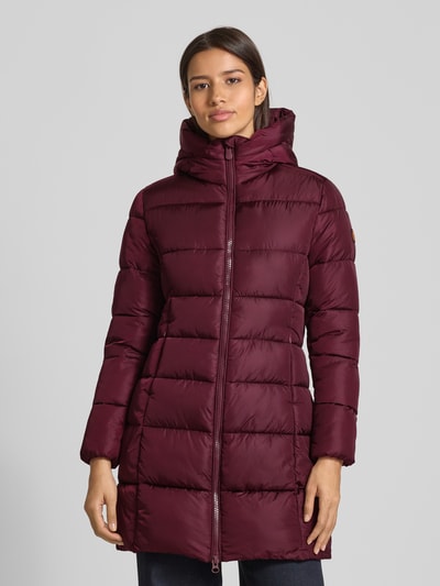 SAVE THE DUCK Steppmantel mit Zweiwege-Reißverschluss Modell 'Taylor' Bordeaux 4