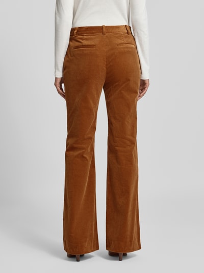 Lauren Ralph Lauren Flared Cut Cordhose mit Eingriff- und Gesäßtaschen Modell 'KADEN' Camel 5