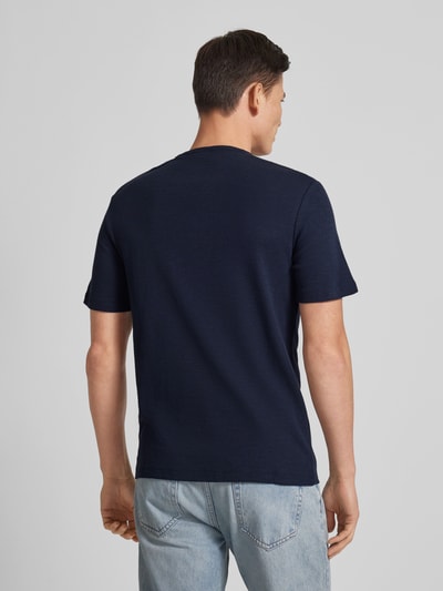 s.Oliver RED LABEL T-Shirt mit Strukturmuster Marine 5