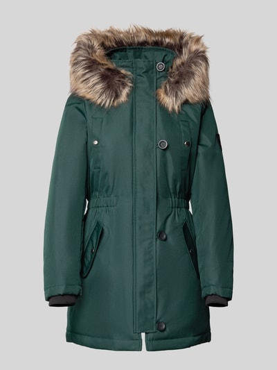 ONLY Shaped Fit Parka mit Label Patch Modell 'IRIS' Dunkelgruen 2