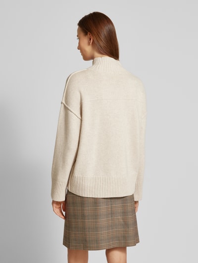 Oui Gebreide pullover met turtleneck Beige - 5