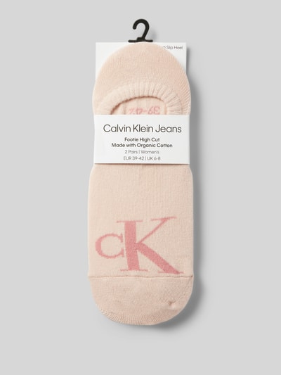 Calvin Klein Jeans Füßlinge mit Label-Print im 2er-Pack Hellrosa 3