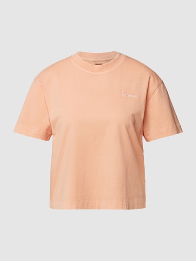 Guess T-Shirt mit Label-Stitching Apricot 2