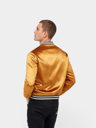 Saint Laurent Jacke mit Seiden-Anteil Gold 5