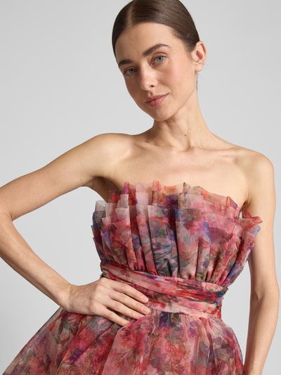 LACE & BEADS Abendkleid im Stufen-Look Kirsche 3