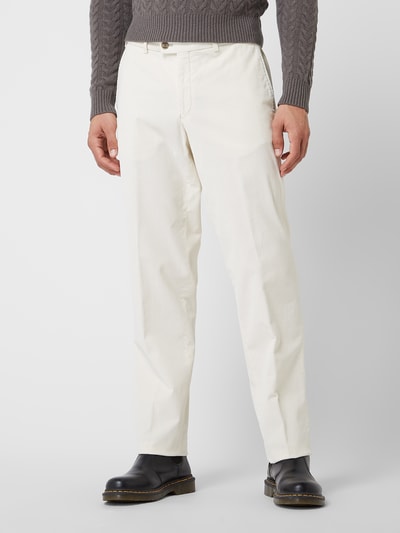 Hiltl Regular fit broek van corduroy, model 'Parma' Offwhite - 4