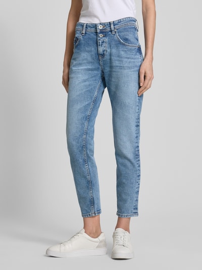 Marc O'Polo Boyfriend Fit Jeans mit Label-Details Hellblau 4